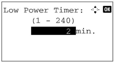 KYOCERA FS-3040MFP+/KL3 - Low Power Timer - 5