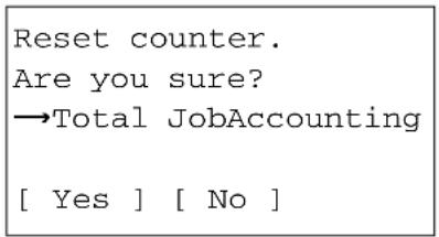 KYOCERA FS-3040MFP+/KL3 - Total Job Accounting/Resetting the Counter - 9