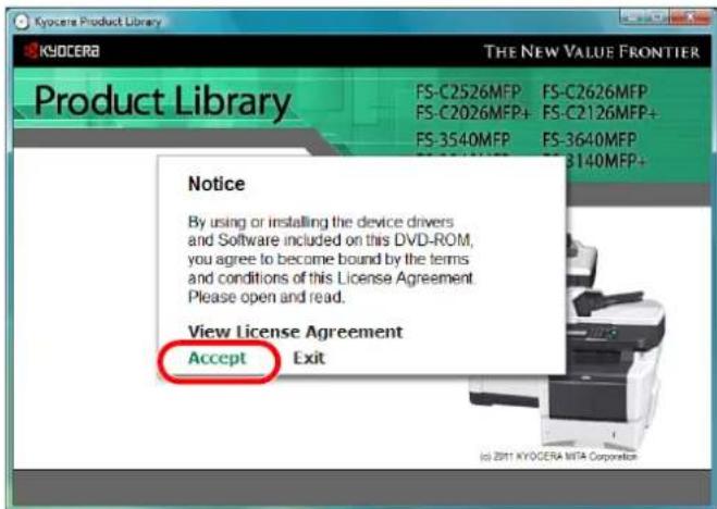 KYOCERA FS-3040MFP+/KL3 - Installing the Software in Windows - 1