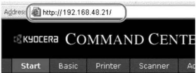 KYOCERA FS-3040MFP+/KL3 - COMMAND CENTER (Settings for E-mail) - 1