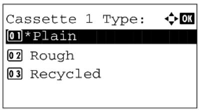 KYOCERA FS-3040MFP+/KL3 - Specifying Paper Size and Media Type for the Cassettes - 9