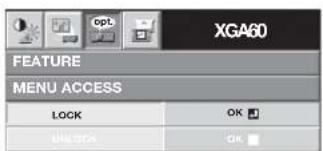 MITSUBISHI XD1000U - To enable the password function: - 1