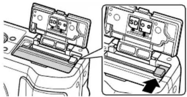 OLYMPUS PEN E-PL2 - Removing the battery - 1