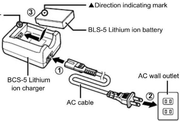 OLYMPUS PEN E-PL2 - Charging indicator - 1
