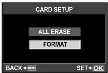 OLYMPUS PEN E-PL2 - Formatting the card - 1