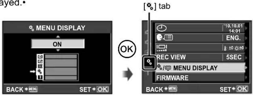 OLYMPUS PEN E-PL2 - Displaying the Custom Menu - 2