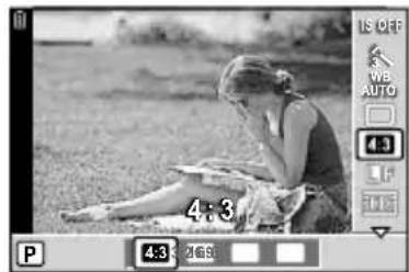 OLYMPUS PEN E-PL2 - Setting the image aspect - 1