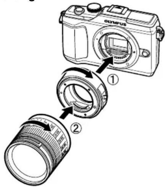 OLYMPUS PEN E-PL2 - ■ Mounting - 2