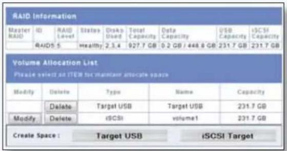 Micronet MaxNAS - Space Allocation - 1