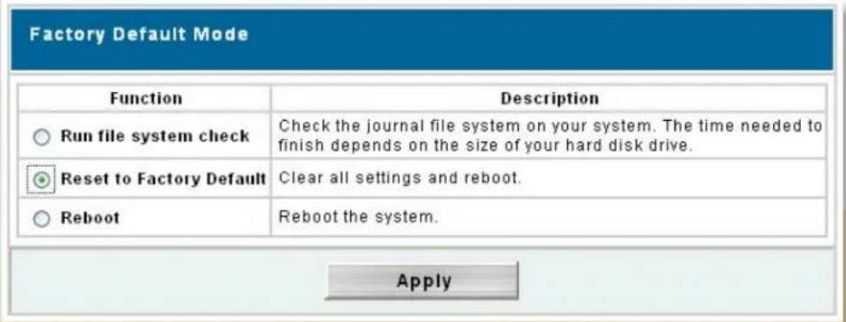 Micronet MaxNAS - Resetting the MaxNAS - 2