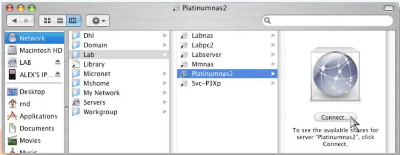 Micronet MaxNAS - Mapping a Network Drive (OS-X) - 1