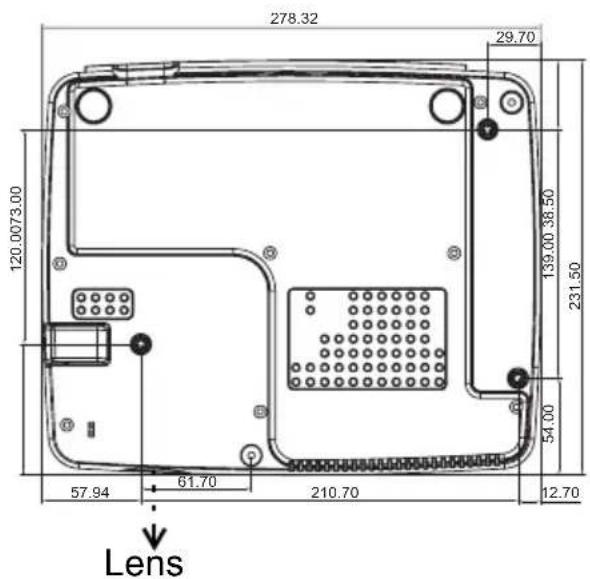 OPTOMA TS551 - Ceiling mount installation - 1