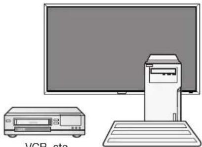 Illustration of a desktop computer setup with monitor, tower, and CD (no text or symbols visible)