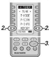 MARANTZ AV8003/ZWA - CLEARING STORED PRESET STATIONS - 2