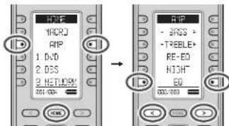 MARANTZ AV8003/ZWA - Select "FRONT", "FLAT", "AUDYSSEY", - 1