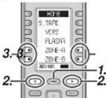 MARANTZ AV8003/ZWA - SET THE REMOTE CONTROLLER TO A MODE THAT CONTROLS ZONE A OR B. - 1