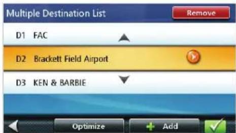 MAGELLAN RoadMate 1424 - Editing the Destination List - 2