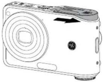 GE A1050 - Inserting an optional SD/SDHC card - 1
