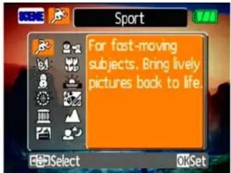 GE A1050 - Manual Scene mode (SCN) - 1