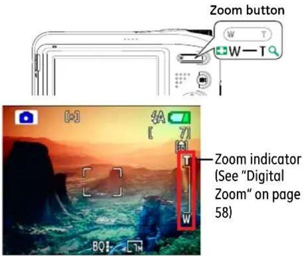 GE A1050 - Using the zoom function - 1