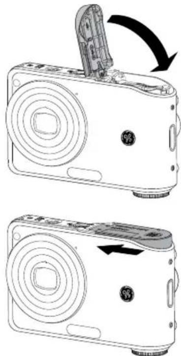 GE A1050 - Inserting an optional SD/SDHC card - 5