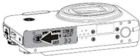 GE A1250 - Inserting the battery (E Series / J Series) - 1