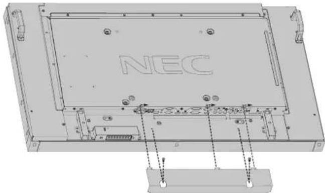 NEC MultiSync P402-TMX4P - Attach the cable cover - 1