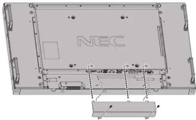 NEC MultiSync P402-TMX4P - Attach the cable cover - 2