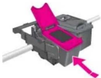 HP ENVY 114 D411c - To replace the cartridges - 4