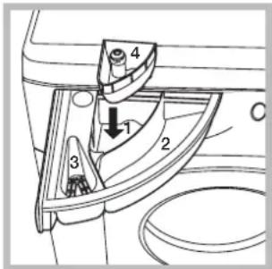 Hotpoint Ariston BWMD 742 (EU) - Распределитель моющих средств - 1
