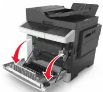 LEXMARK CX410e - [x]-page jam, open front door to clear fuser [202.xx] - 2