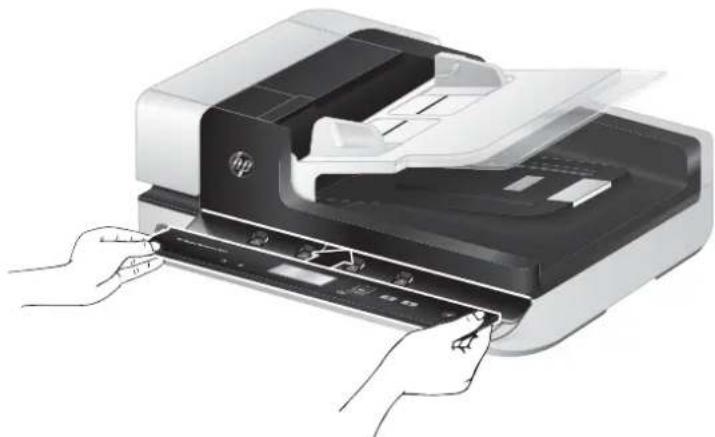HP Scanjet Enterprise 7500 - Remise en place du panneau avant - 6