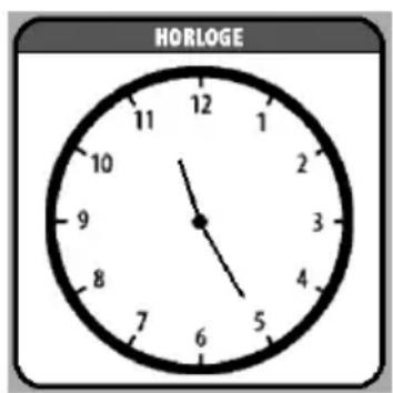 HORLOGE 12 11 1 10 2 9 3 8 4 7 5 6