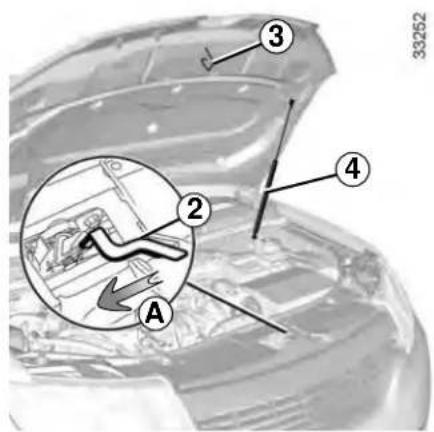 DACIA Sandero (2011) - Unlocking the bonnet catch - 2