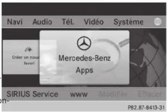 Mercedes-Benz G-Class (2014) - Affichage d'une page Web - 1