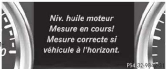 Mercedes-Benz G-Class (2014) - Contrôle du niveau d'huile par l'inter médiaire de l'ordinateur de bord - 1