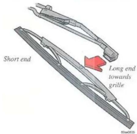 Short end Long end towards grille 50mm2000