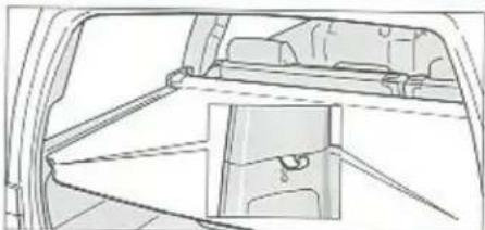 VOLVO 940 (1997) - Luggage compartment, 5-door model - Luggage cover - 3