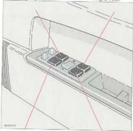 VOLVO 940 (1997) - Electrically operated window winders Right front Right rear - 1