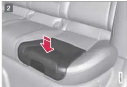 VOLVO V60 (2011) - Abaissement du coussin rehausseur 2 niveaux - 2