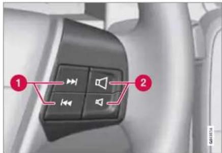 VOLVO XC70 (2011) - Commandes au volant\* - 1