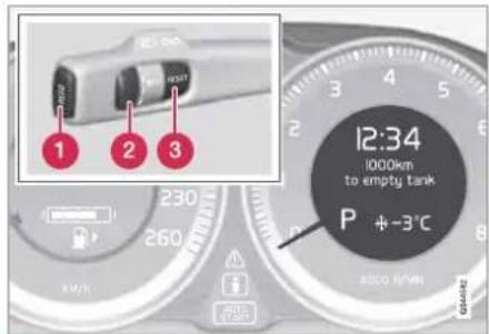 12:34 1000km to empty tank P + -3°C