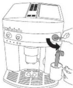 DELONGHI Magnifica ESAM 3200.S EX1 - Ready to Begin Frothing or Steaming: - 3