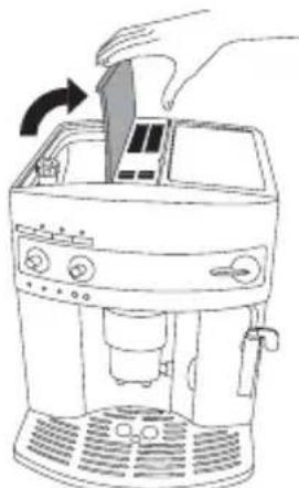 DELONGHI Magnifica ESAM 3200.S EX1 - 11.2B Remplissage du réservoir à grains de café (si vous utilisez des grains de café entiers) - 1
