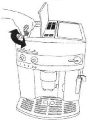 DELONGHI Magnifica ESAM 3200.S EX1 - Filling the Ground Coffee Container (If you are using pre-ground coffee) - 1