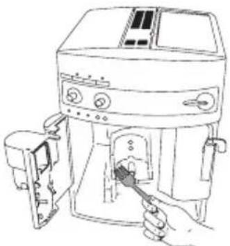 DELONGHI Magnifica ESAM 3200.S EX1 - Cleaning the Brewing System: - 3