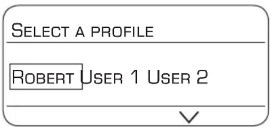SIEMENS TE803209RW - Calling up a user profile - 1