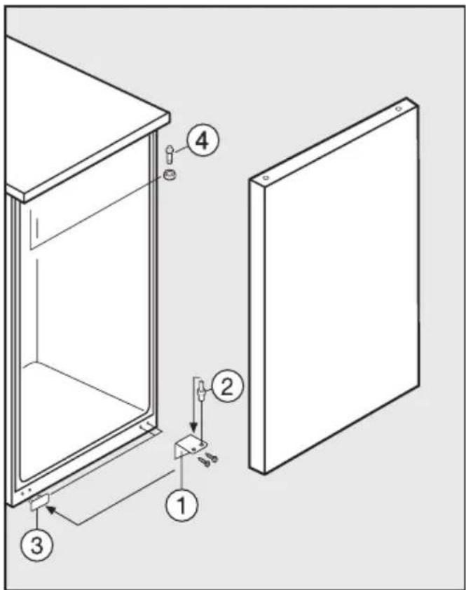 MIELE K 12023 S - Changement de la butée de porte - 1