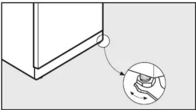 MIELE K 12023 S - Équilibrage de l'appareil - 1