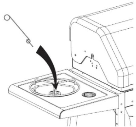 BARBECOOK Nassau Ceram II Black - ACENDIMENTO DO QUEIMADOR LATERAL OPCIONAL - 1